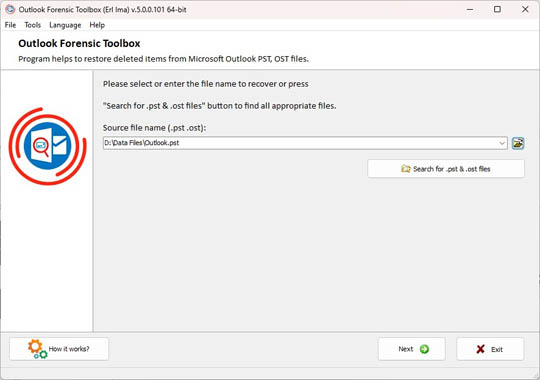 forensic analysis of ms outlook data stores